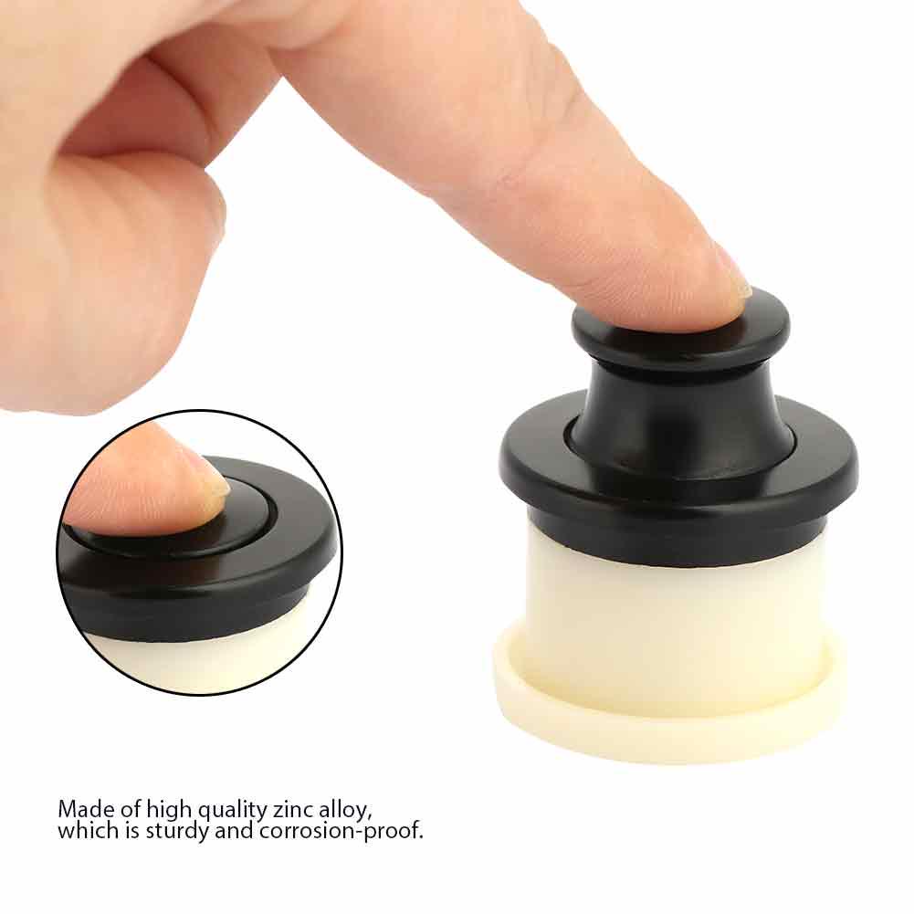 Zinc Alloy Telescopic Door Knob for Embedded Furniture Tatami Cabinet Handle (Black)