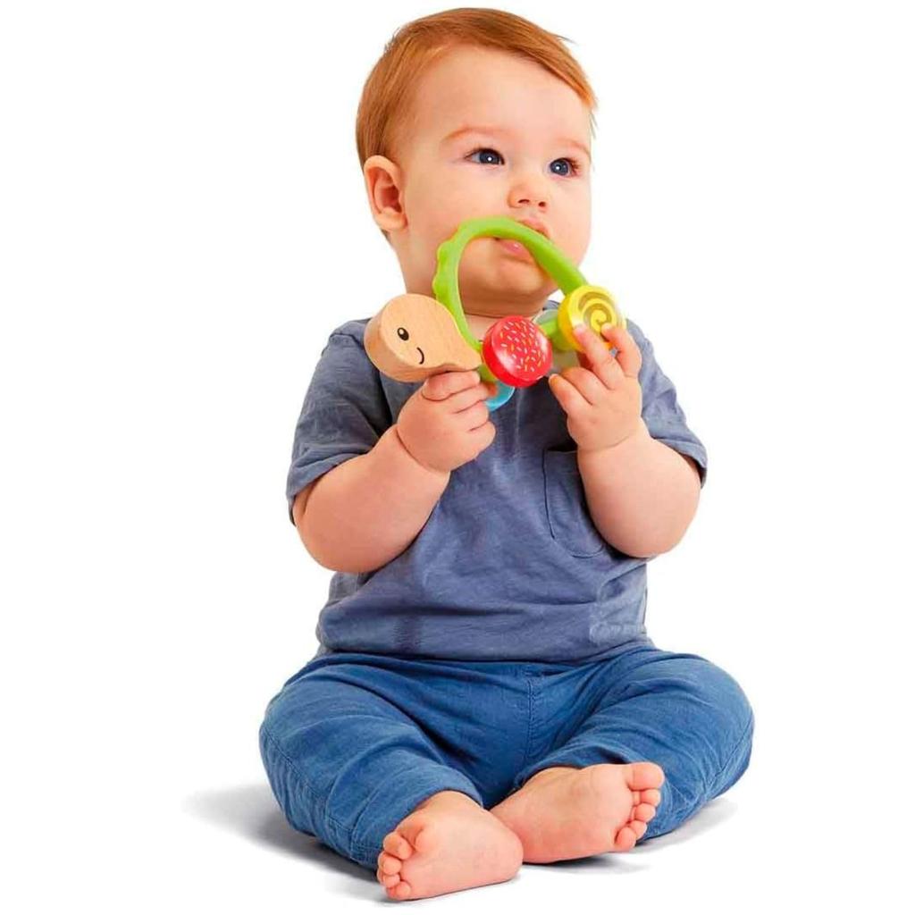 Early Learning Center Wooden Push Turtle Teething Baby Baby Shower Authentic Toy, Toy, Gift, 200689,