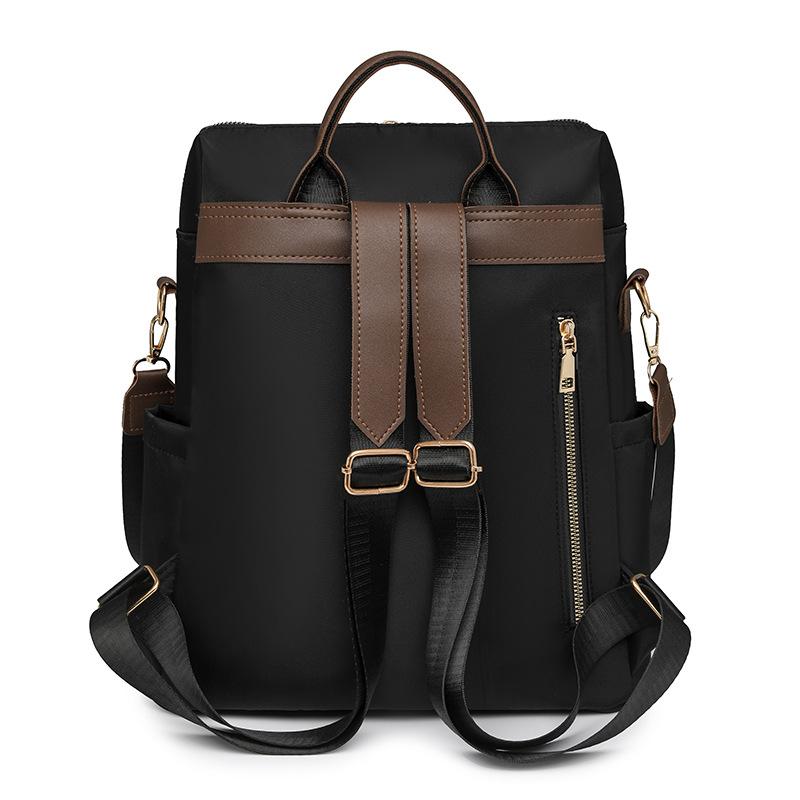 New casual contrasting nylon women's backpack outdoor travel backpack versatile student schoolbag
