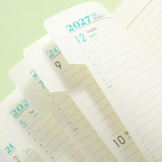 Monthly Weekly Daily Planner 2027 Agenda, Eye-friendly Paper And PU Leather Study Planning Notepad Cover, Time Management Notebook for Office