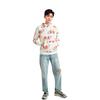 Li Ning Settimana della Moda di Parigi Felpa con Cappuccio Larga da Uomo Felpe Bianco Sporco AWDQ879-1