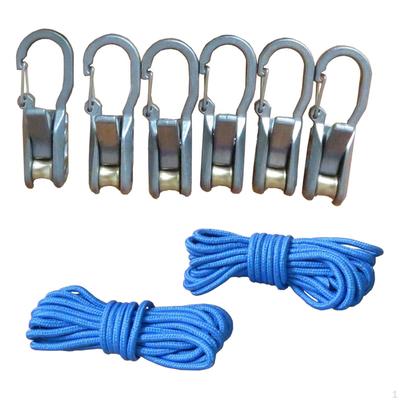 Easy-release Pull-type Rope Tensioner, Brass Roller for