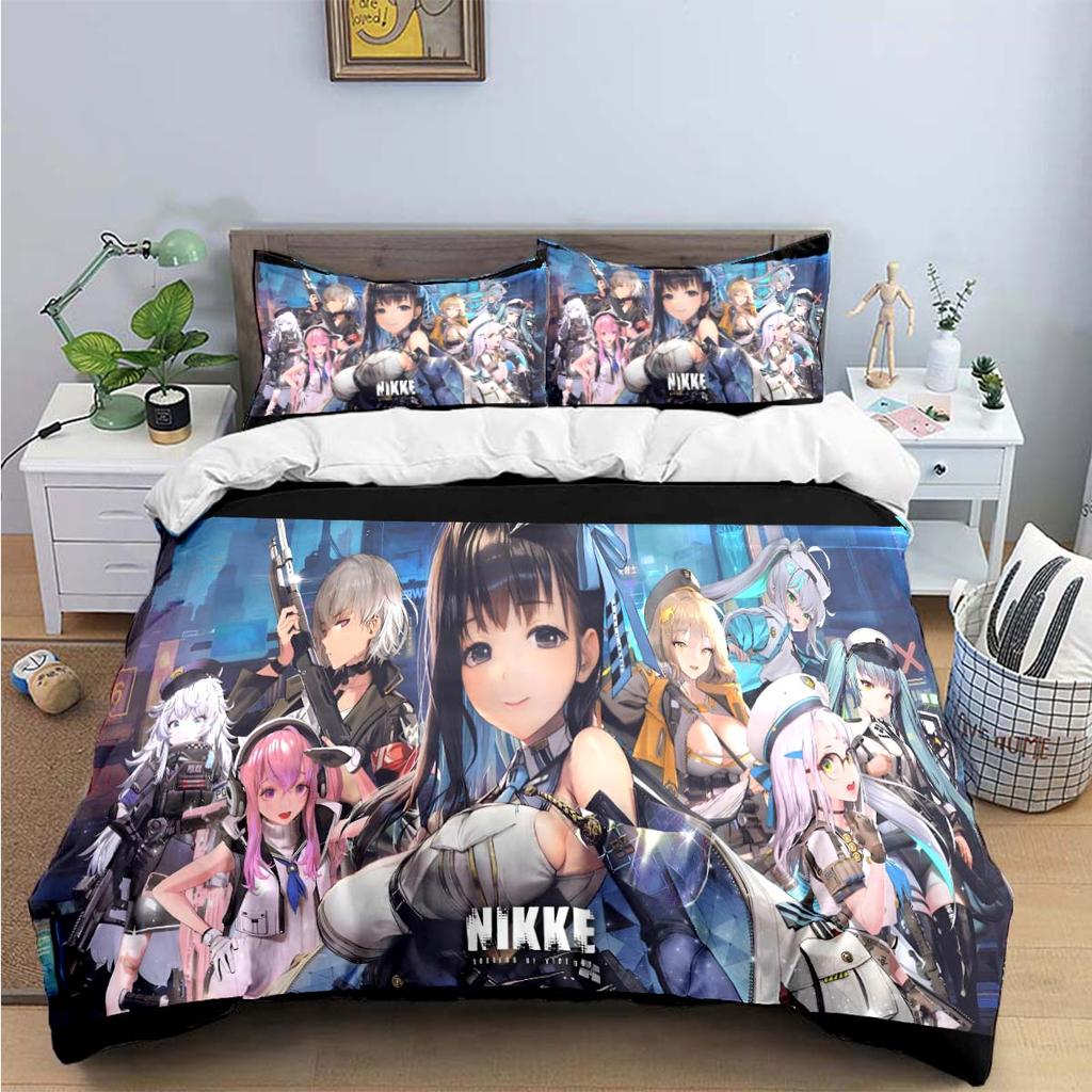 Hot Game Characters Nikke Goddess of Victory Bedding Sets Bed Supplies Set Duvet Cover Bed Comforter Set Bedding Set Luxury Gift