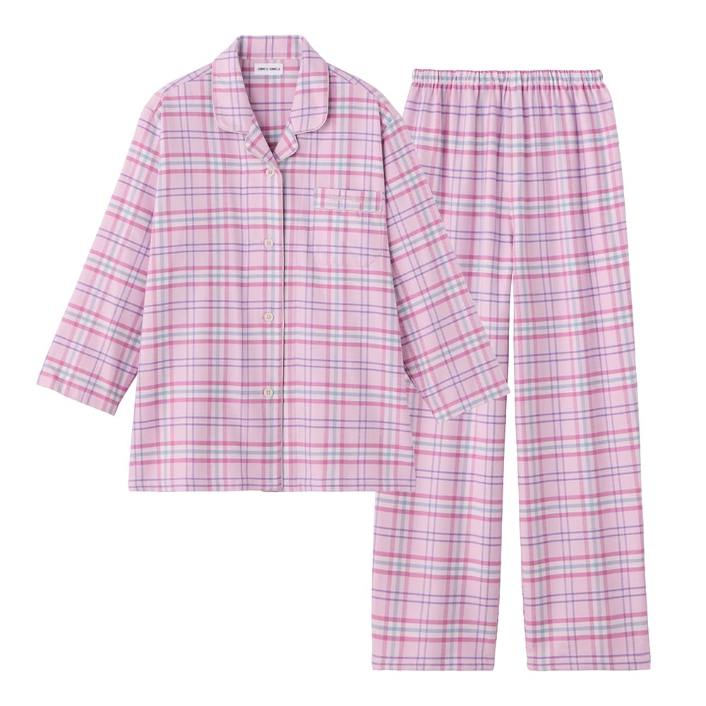 

Cotton Pajamas with Dyed Brushed Long Sleeves and Pants Women s 100% Flannel,