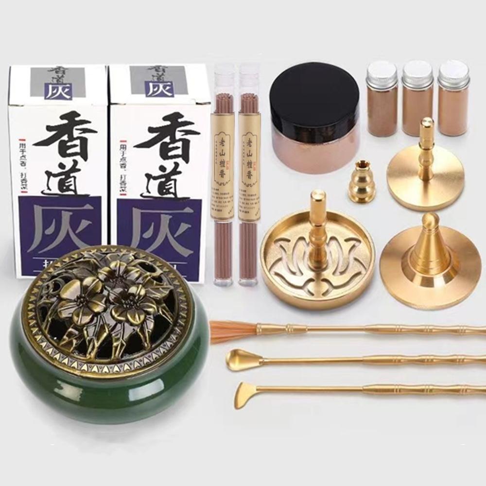 Incense Burner Censer Tool Set Making Kit Press Powder Fennel Aroma Furnace