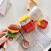 Creative Fries Burger for AirPods 1 Protective Cover Pro Soft Case 1st Generation Apple Bluetooth Headset Cover Charging Case