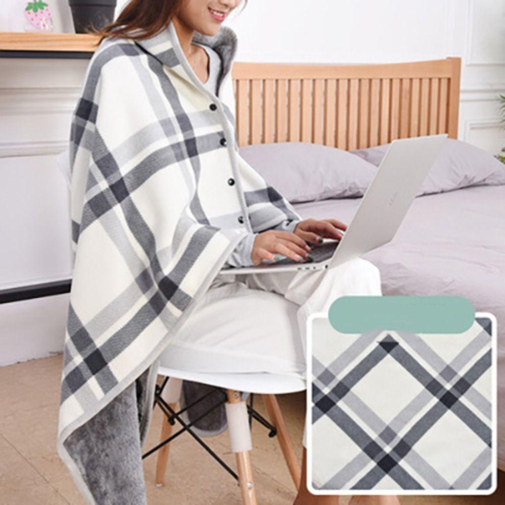 Thicken Wearable Blanket Soft Flannel Blanket Lazy Home Shawl  Winter