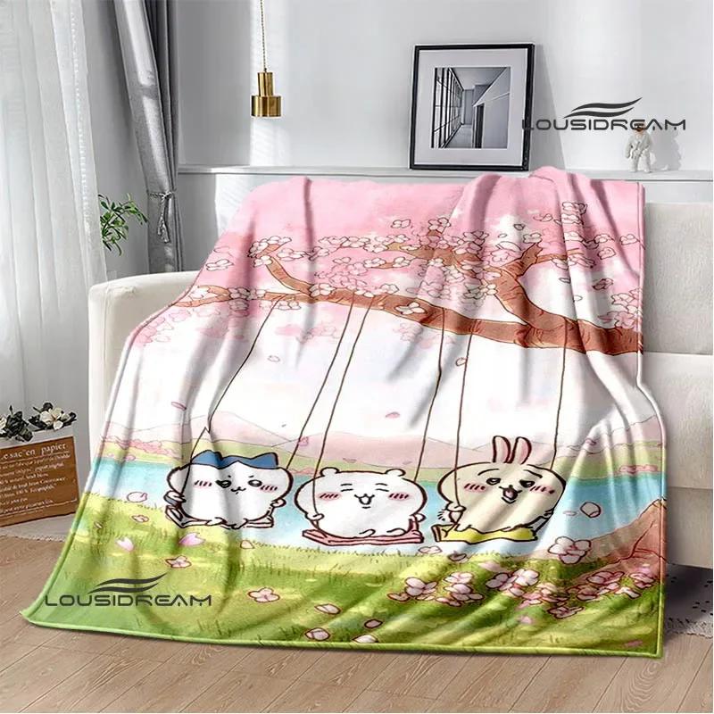 3D Cute C-Chiikawas Printed Blanket Flannel Warm Blankets Soft and Comfortable Blanket Bed Linings Cubre Cama Birthday Gift