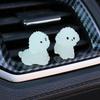 Luminous Cute Puppy Bichon Frise Small Ornaments Car Center Console Lighting Decoration Universal Cars Interior Accessories