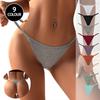 Women's Pure Cotton Seamless Thong - Sexy, Butt-Lifting, Breathable, Low-Rise Panties