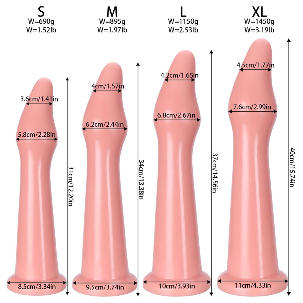 4 Sizes Long Anal Plug Big Anal Dialator Dildo Huge Long Large XL Anal Plug Training Expansion Butt Plug Sex Toys for Women Gay