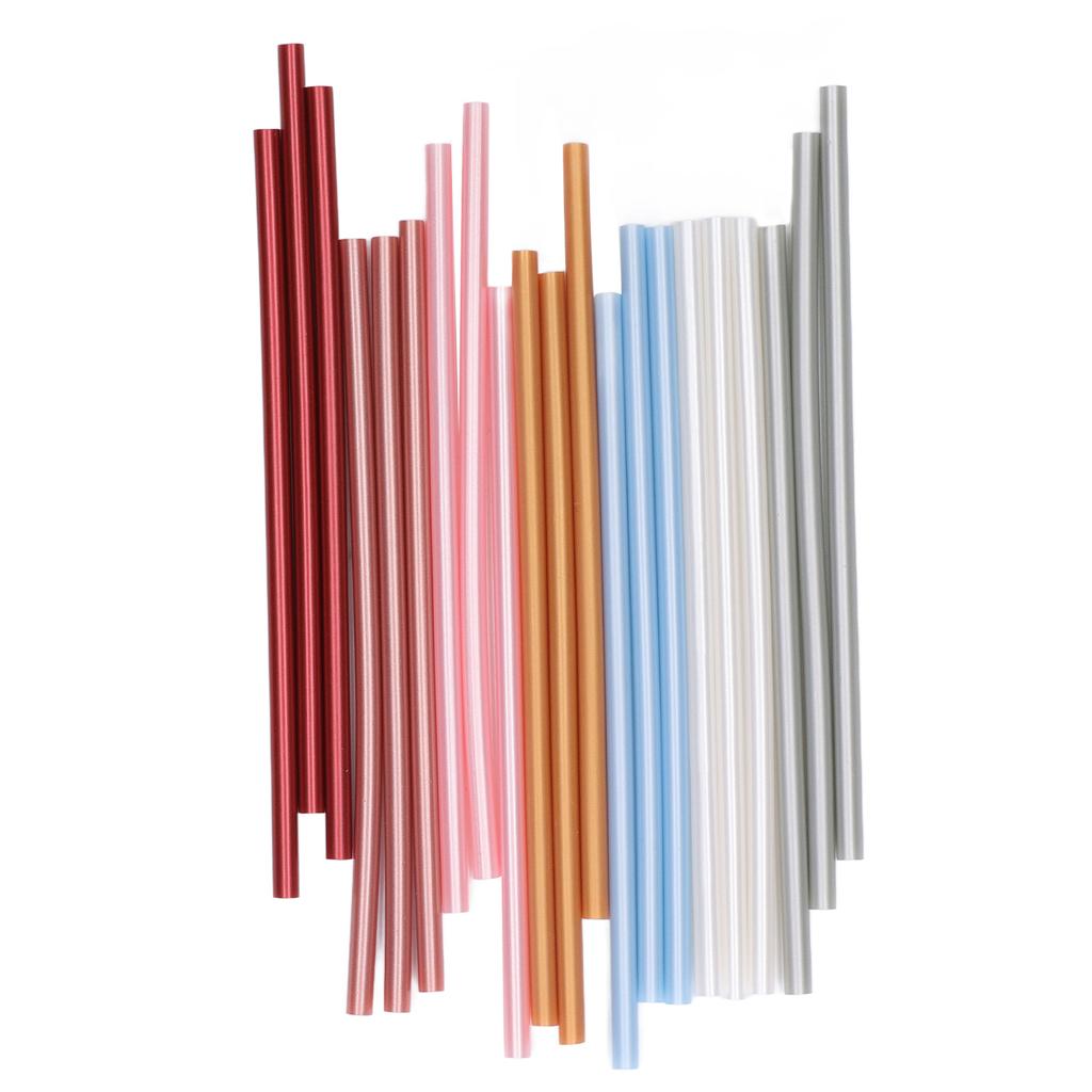 21Pcs Hot Glue Sticks 7x200mm Strong Adhesion Nontoxic Eco Friendly Wide Application Glue Gun