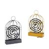 Nordic Birdcage Mosquito Coil Holder - Fireproof Wrought Iron Repellent Box