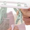 12 Clips Home Use Sock Drying Clip Multifunctional Cloth Hanger Folding Traveling Best Clothes Drying Rack Laundry Hanging Rack