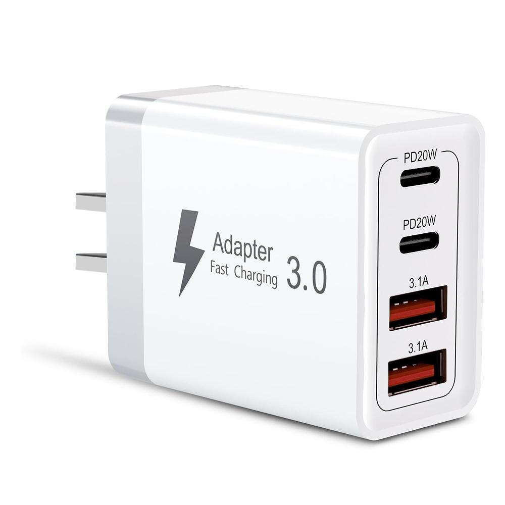 40W USB C Charger Fast Charging USB Type C Wall Charger Adapter PD QC3.0 Quick Charge for IPhone Samsung S23 S21 Laptop Tablet