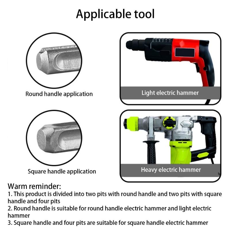 Heavy Duty Expansion Bolt Punch Tool for Easy Use Application Punch Installation Electric Hammer Head Replacement