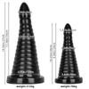 Black PVC Butt Plugs Oversized Dildo Masturbator Fisting Sex Toys Big Dick  Strap On Penis BDSM