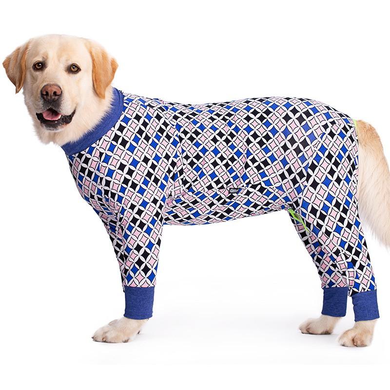 Large Dog Full-Body Jumpsuit Golden Retriever Labradoodle Samoyed Cotton Pet Apparel Lightweight Belly Protection