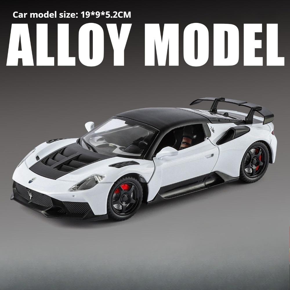 1:24 Mc20 Gt2 Modellauto Spielzeug Metallkarosserie Gummireifen Supersportwagen Musik Licht Vorderradlenkung Automodelle Sammlerstücke Ornamente gray