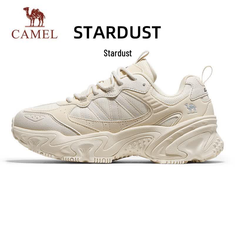 Camel Retro Platform Dad Sneakers