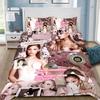 Ensemble de literie A-Ariana G-Grande pour chambre à coucher Couvre-lit doux moderne Housse de couette confortable pour enfants Housse de couette et taie d'oreiller