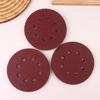 10Pcs 5 Inch 8-Hole Alumina Sanding Pad Sanding Sheet Polishing Sand Paper Sanding Discs Abrasive Polishing Tool For Metal Wood
