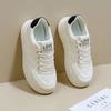 Women's White Walking Casual Sneakers Comfortable Female Students Elevator Comprehensive Sports Leather Shoes Breathable