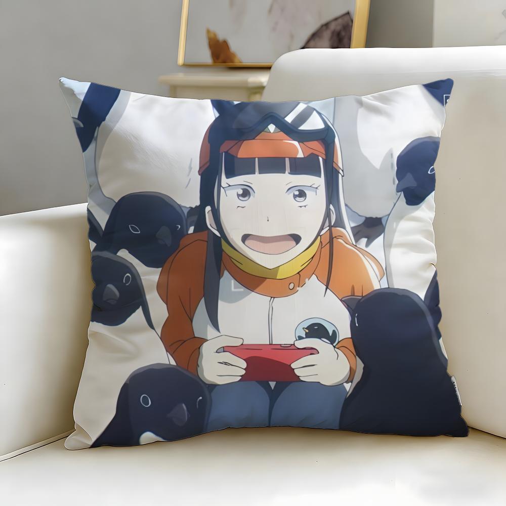 Anime A Place Further Than the Universe Cushion Cover Soft EasyWash Pillow Case Versatile for Couch Bed Travel and Office