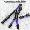 Anti-shock Strong Magnetic Cross Screwdriver Bits D1 High Hardness Batch Head Non-slip Impact Driver Bit Sets for Power Drilling