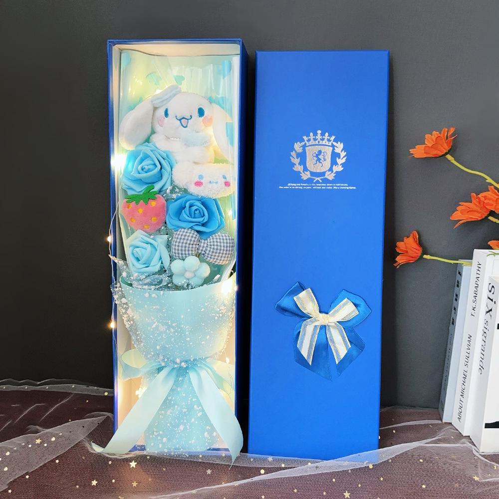 

Hello Kitty & Kuromi Doll Bouquet Gift Set with Artificial Flowers 48x15.5x7.5cm
