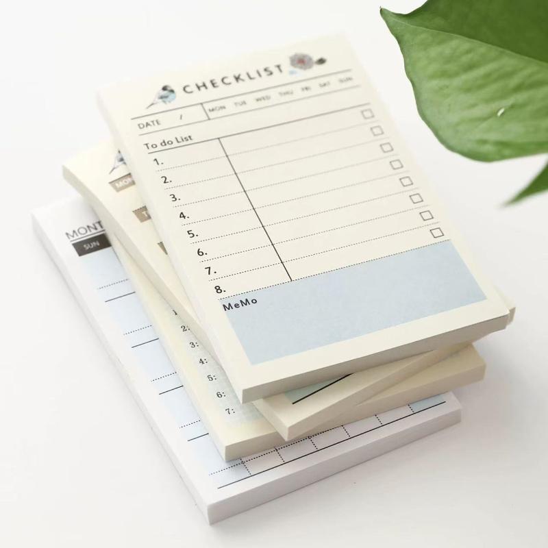 Gift Whirling Creative Kawai Stationery Blue Bird Flower Story Sticky Note Book Student Planner 4 Choices Lovely Notebook