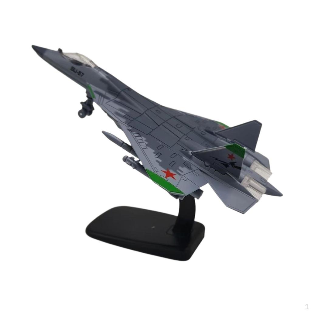 1:72 Diecast Fighter Model Miniature Toy High Detailed Collection with Base Jet for