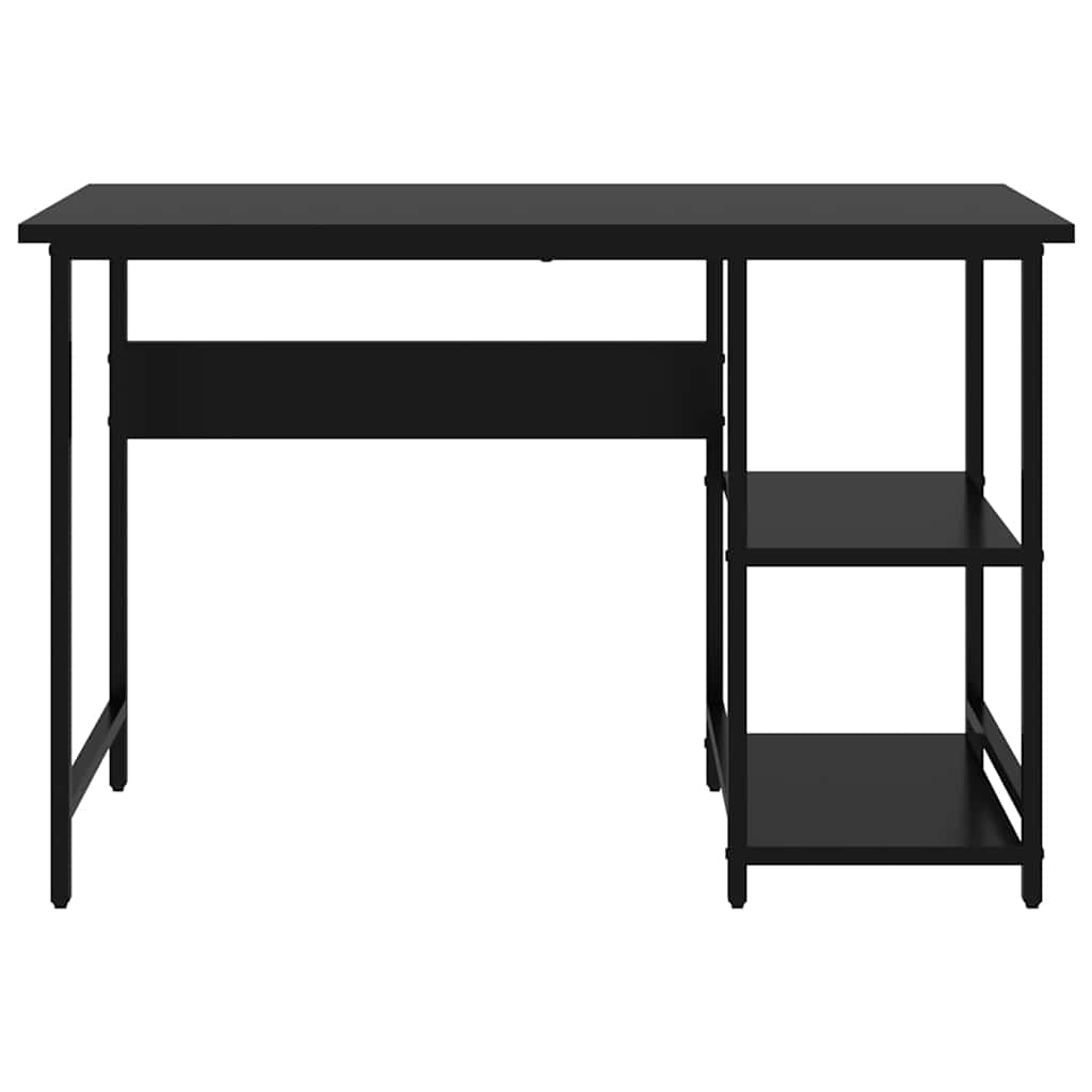 Computer Desk Black 105x50x72 Cm MDF and Metal
