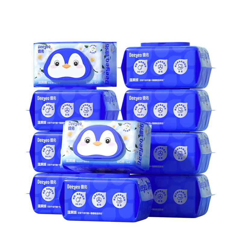 

Deyou Смываемая влажная туалетная бумага с экстрактом камелии