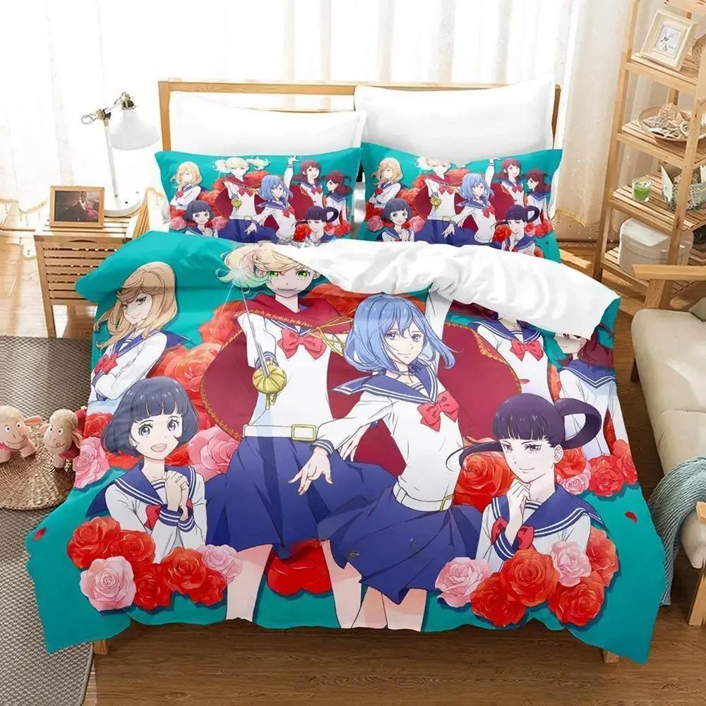 Kageki Shojo Bedding Set Single Twin Full Queen King Size Bed Set Adult Kid Bedroom Duvetcover Sets 3D Print Anime Bed Sheet Set