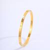 Classic titanium steel bracelet for women, popular fashion light luxury bracelet, ten diamond gold bracelet for girlfriends