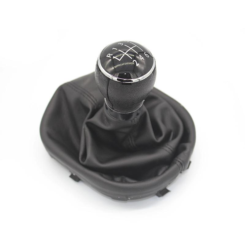 6 Speed Manual Car Styling Gear Shift Knob Lever Gaiter Boot Cover for VW Touran 2003-2015/Caddy III 03.2004-05.2015
