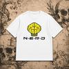 N.E.R.D. Grafické tričko, N.E.R.D. Tričko s logem mozku, Tričko inspirované hip hopem, Grafické tričko Streetwear Oversized Unisex Streetwear Trendy Bavlna