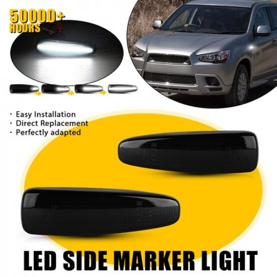 

Sequential White LED Fender Side Marker Light Fit 2014- Mitsubishi Mirage G4