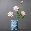 White Vase Ceramic Gypsy Dried Flower Device, Simple And Creative Water Care In Living Room, Home Decoration Flower Arrangement