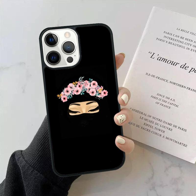 Islamic Arabic Hijab Girl Phone Case Cover For iPhone 17 Air 15 13 Pro Max 16 14 Plus 11 12 Apple max