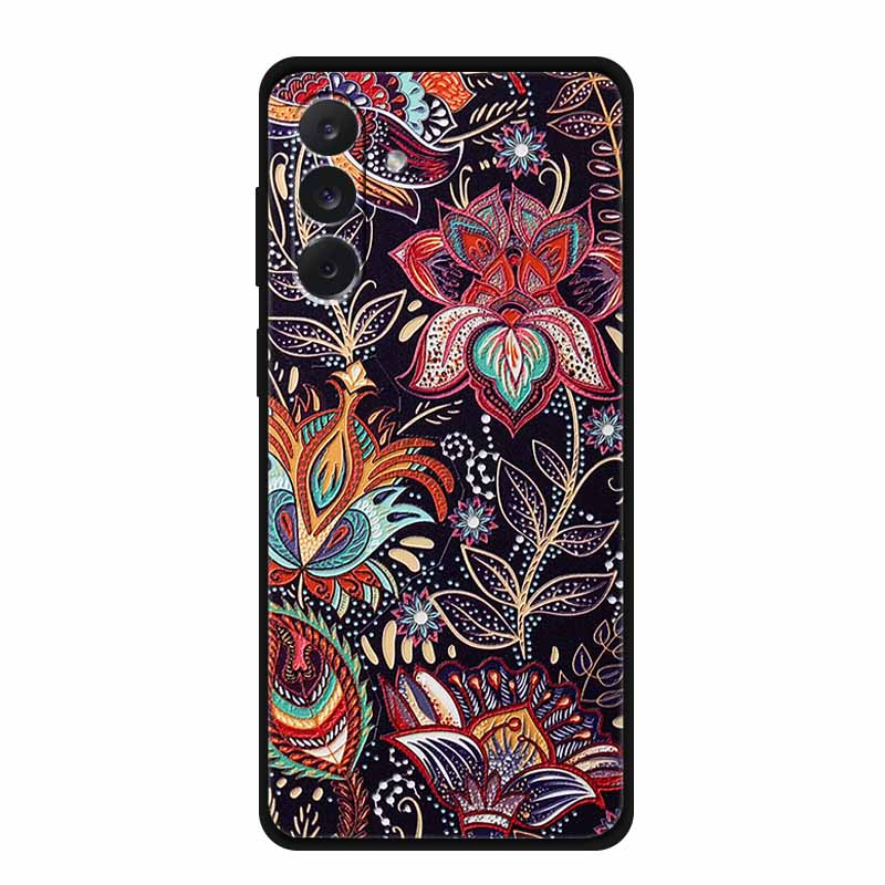 

For Samsung M06 M16 M36 3D Flowers Case Soft Silicone Bumper Emboss Phone Cases for Samsung Galaxy M 06 16 36 Back Protect Cover Samsung M16 5G