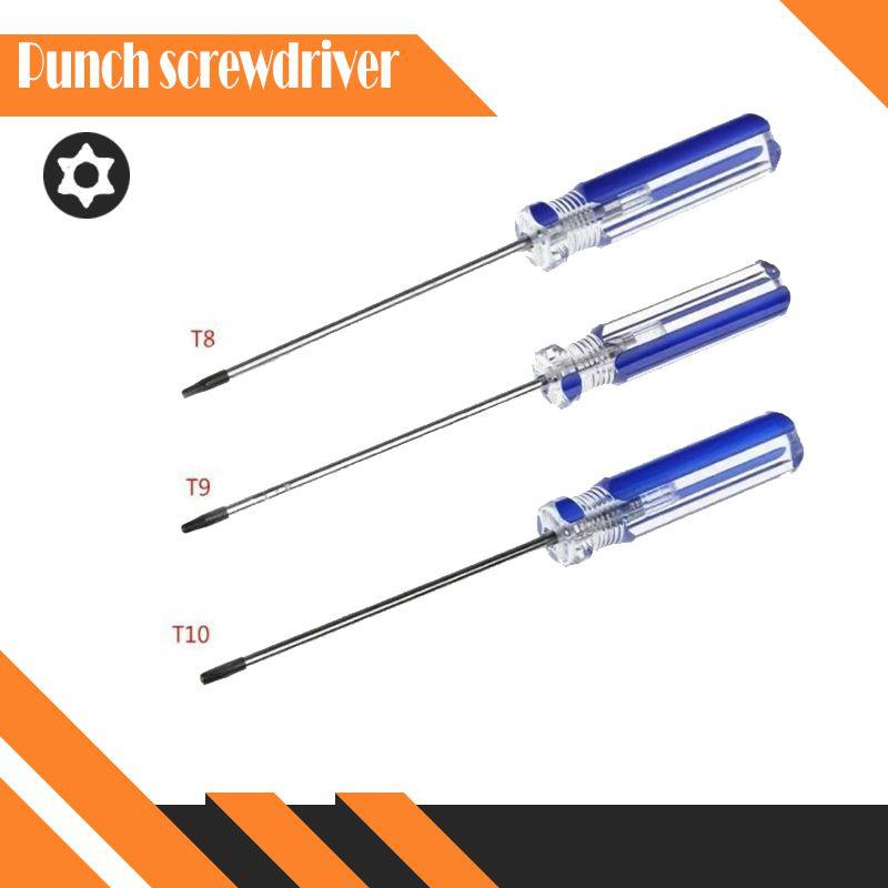 T8 T9 T10 Tamper Proof Screwdriver For Xbox Ps3 With Magnetic Steel Handle Design