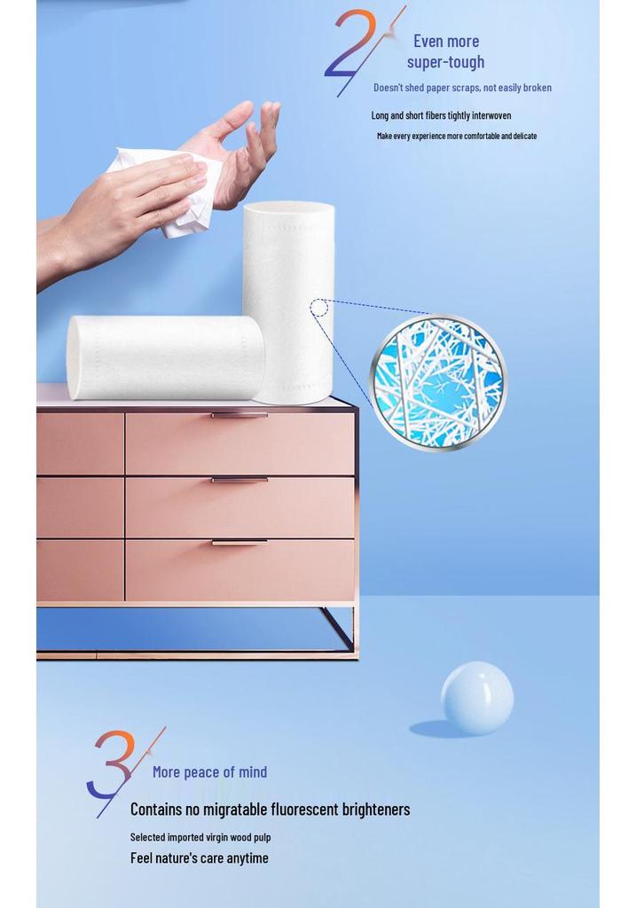 Vinda Coreless Toilet Paper & Sanitary Wipes Value Pack - 1800g Household Supply