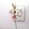 Simulation of a single 5-head lily, feel fake flower ornament wedding supplies photography