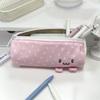 Portable Pen Bag Pink Towel Roll Pen Pouch Durable Stationery Storage Bag  School Supplies