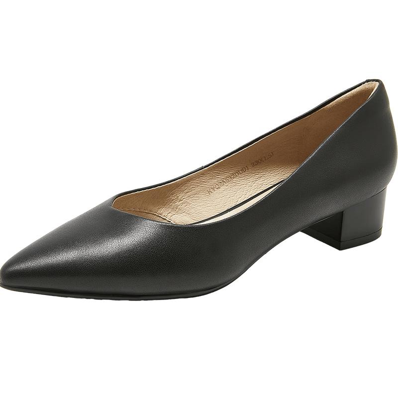COMELY Women s Block Heel Soft Sole Work Shoes 36