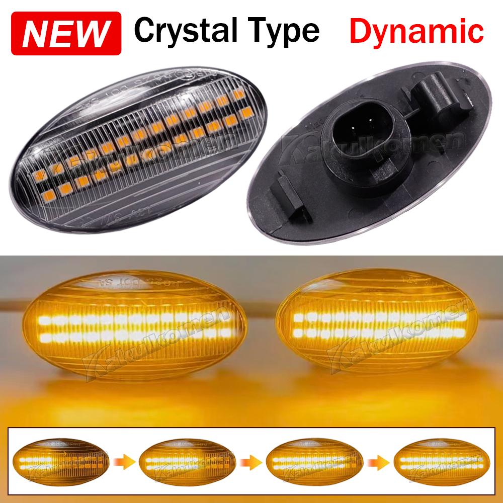 2pcs Dynamic LED Side Marker Turn Signal Lights Indicator Amber Repeater Car Lights For Suzuki Swift Jimmy Vitara SX4