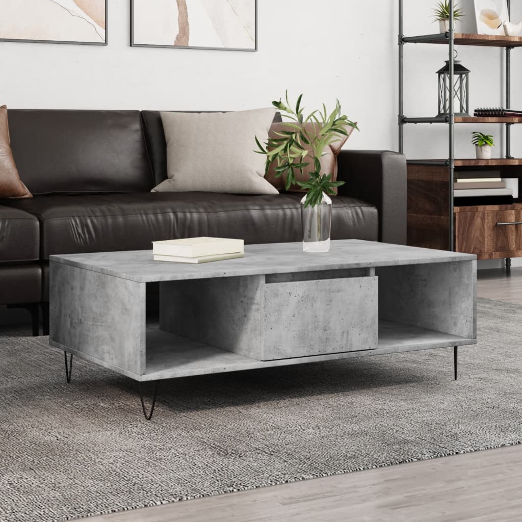 Coffee Table, Concrete Grey, 104x60x35 Cm