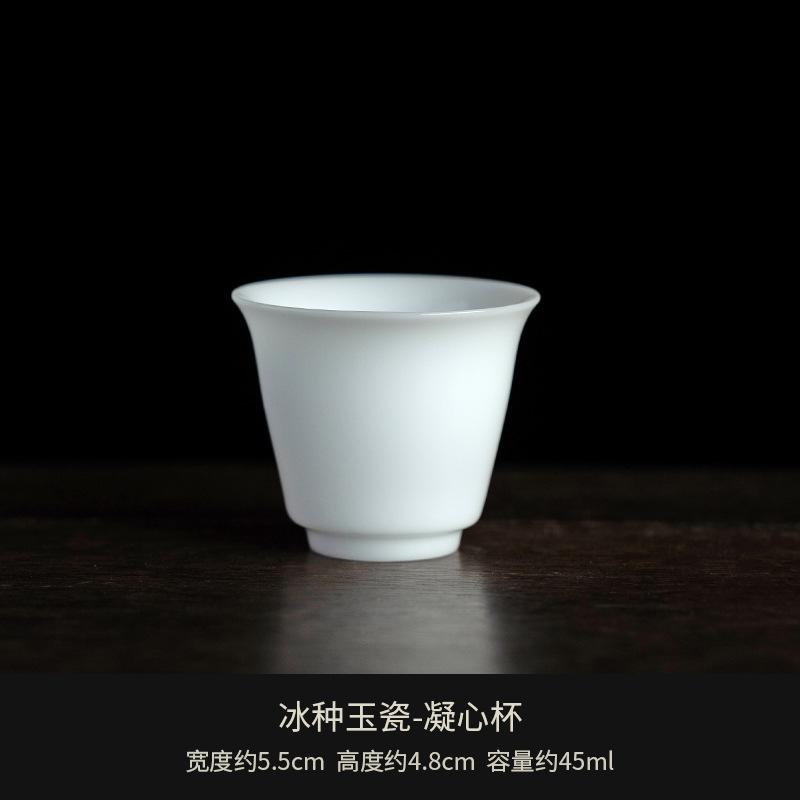 Small Tea Ice Jade Porcelain Tea Cup Ceramic Teacup BowlPuera Cups Gongfu Tea Supplies Teacups Ceremony Puera Beautiful Chinese
